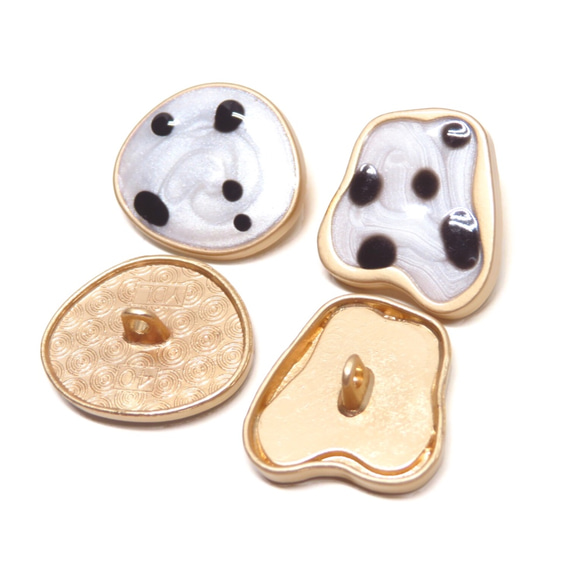 8pcs)Dalmatian irregular button 2枚目の画像