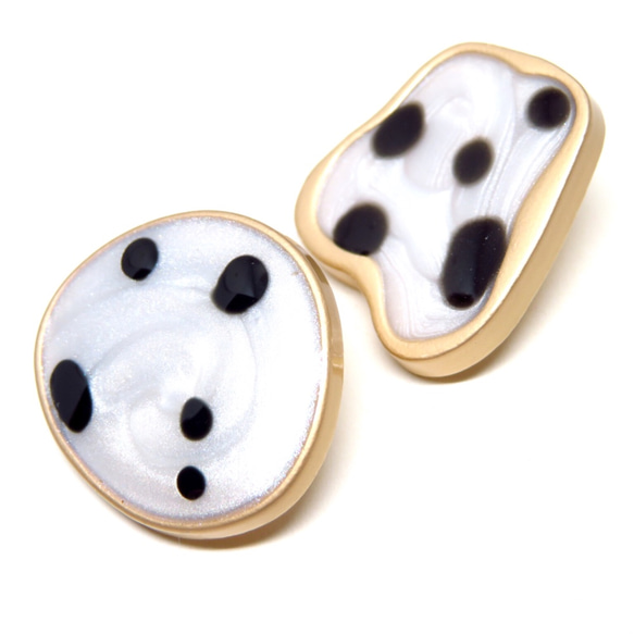 8pcs)Dalmatian irregular button 3枚目の画像