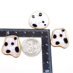 8pcs)Dalmatian irregular button 5枚目の画像