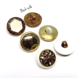 B(6pcs)petit vintage buttons set 4枚目の画像