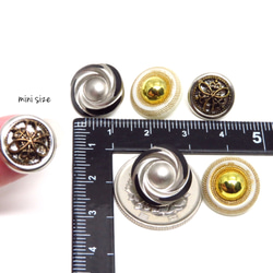 F(6pcs)petit vintage buttons set 4枚目の画像