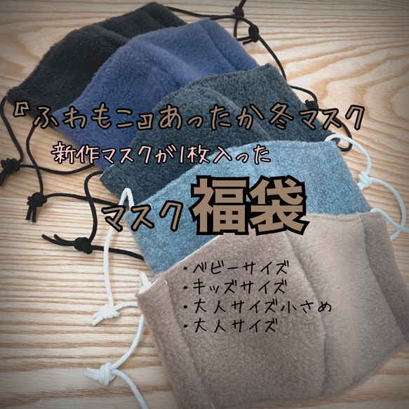 あったか冬マスク入り☆マスク福袋 2枚セット 1枚目の画像