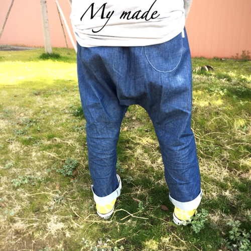 大人サイズ『こだわりデニム』サルエルパンツ キュロット・ワイド