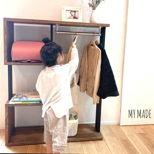 ランドセルラック 無垢 収納棚 棚・シェルフ・ラック Mymade 通販