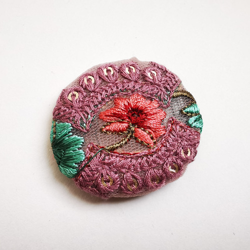 ❃選べる！インド刺繍リボンを使用したヘアゴムorポニーフック❃[CH