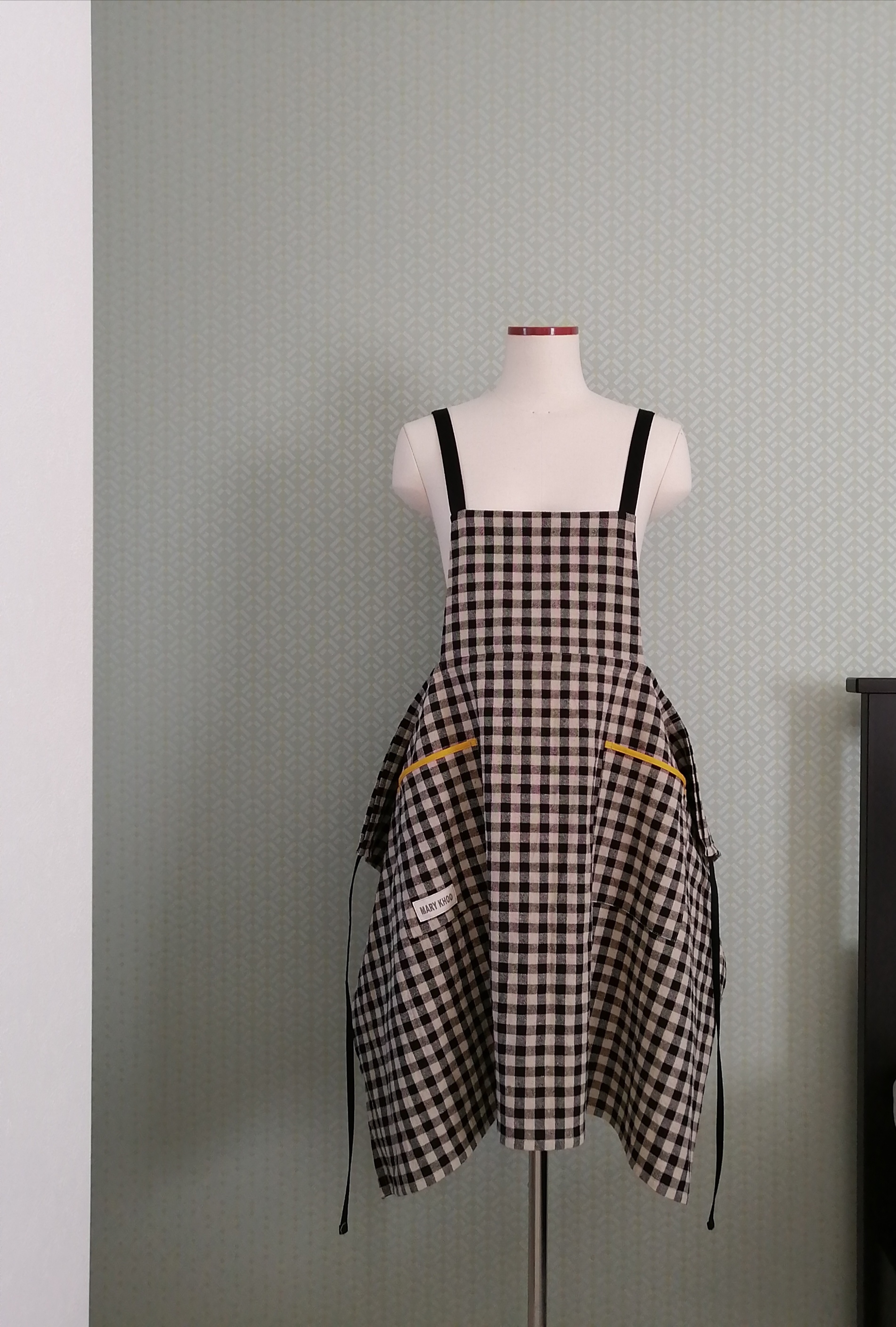 【受注制作】バッグレス・エプロンドレス(チェック)