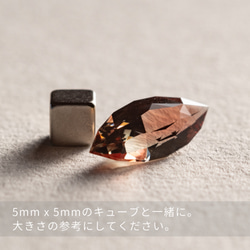 オレゴン サンストーン モディファイド マーキス カット 2.738ct ルース ストーン 10枚目の画像