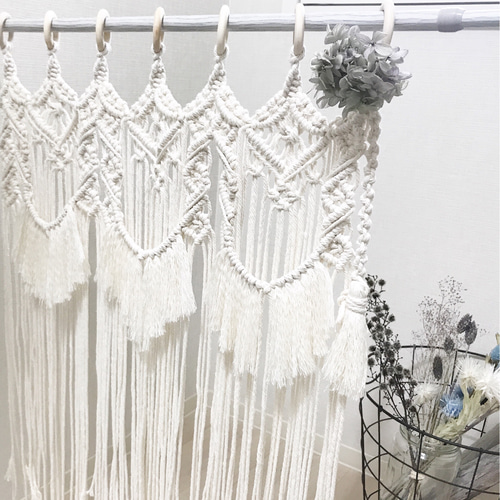 マクラメ カーテン ⑦ 【受注制作】のれん