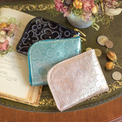 [限時優惠1400日元♪]配套♪Cynthia Flower or Rose Cohide Compact Wallet Set 第10張的照片