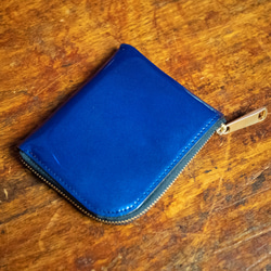 [永久免費保修] Shinshin Kobo Original Leather Cynthia Enamel（牛皮）金屬藍色小巧 第2張的照片