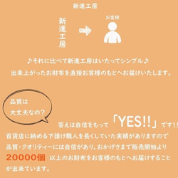 【永久無料保証】二つ折り財布 ネイビー 栃木レザー/W0342201tjnvF 7枚目の画像