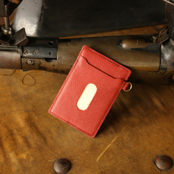 [永久免費保修] 優雅豪華小牛皮 ☆ 文字處理器 Lux 皮革 深紅色 Pass case 常規入場 第1張的照片