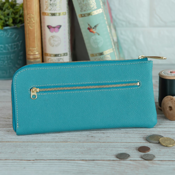 新進工房 極小長財布 バタール ワープロラックスレザー 永久無料保証