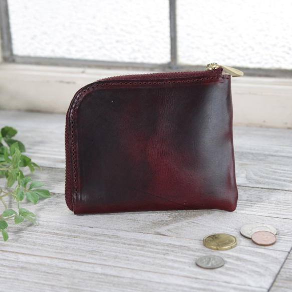 クロムエクセルレザー 三つ折財布 永久無料保証】重厚感としなやかさ