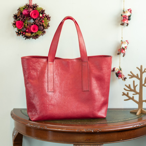 限時搶購！全部5種顏色。奢侈地使用櫪木皮革！ All Leather Tote Bag Tochigi Leather W Ko 第2張的照片