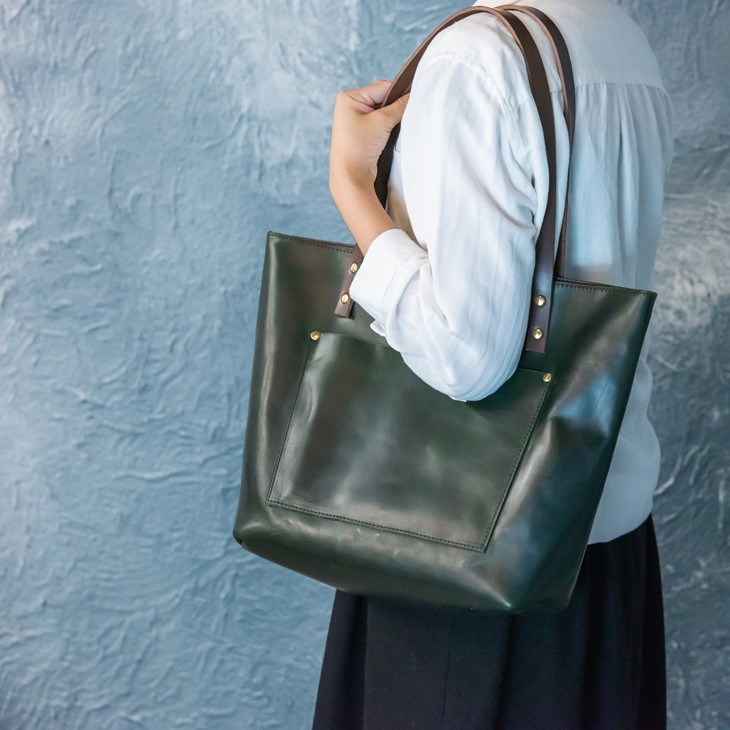 永久無料保証】オールレザーのトートバッグ クロムエクセル