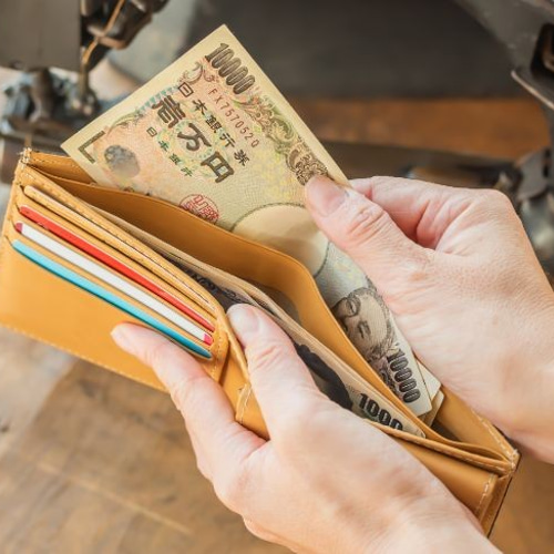 別注 ホーウィン シェルコードバン タング　インテンスブルー 永久無料保証】シェルコードバン「ホーウィン社製」二つ折り財布