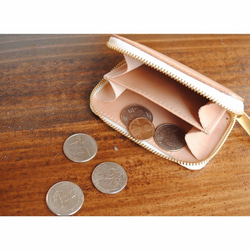 【永久免費保證】精美多彩♪Dainichi Kip Primo 皮革粉色零錢包 第3張的照片