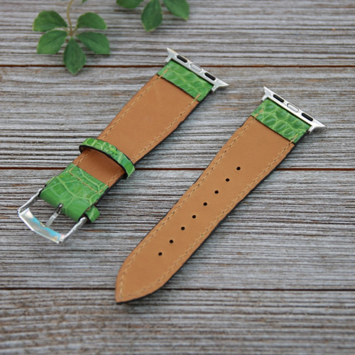 1作限定！【Apple Watch バンド】ヘンローン社シャイニークロコ  