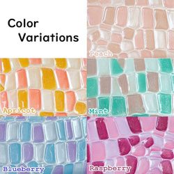 蕾絲棉 x 冰棉面膜套裝和密鑲皮革臨時面膜盒您可以選擇盒的顏色！免運費 第2張的照片