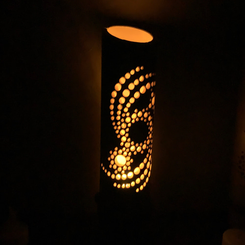 幻想あかり ～kakaseo壱～ bamboo lamp 星 銀河 癒し 竹 ランプ