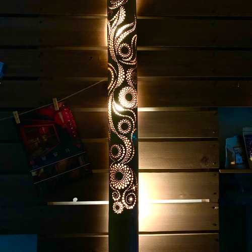 幻想あかり ~fuu壱~ bamboo lamp 風神 癒し 竹 ランプシェード 幻想あかり ~fuu壱~ bamboo lamp 風神 癒し 竹 ランプシェード