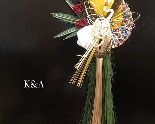 早割】しめ縄 お正月飾り 大王松 しめ縄・しめ飾り 花の髪飾りK&A 通販