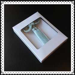 二重叶結び  タッセル 髪飾り【青系】全11色 5枚目の画像