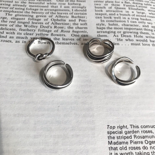 【vintage】OLD silver ring 2set