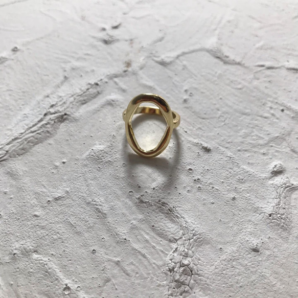 gold antique ring (r027) 3枚目の画像