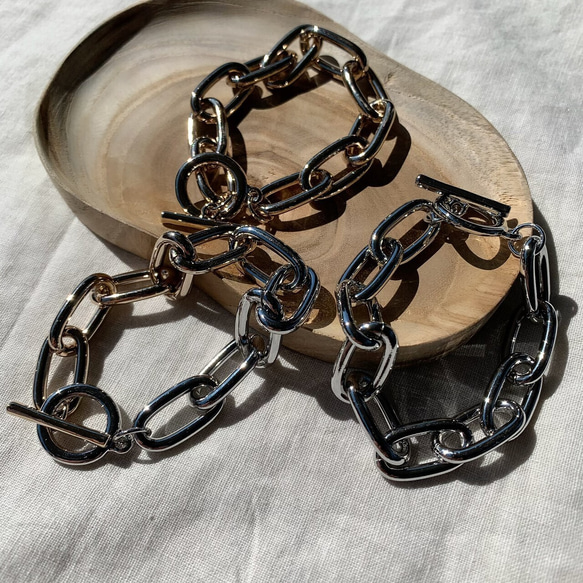 oval chain bracelet（b005） 3枚目の画像