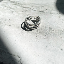 【silver925】chain cross ring (r134) 4枚目の画像