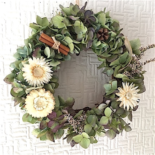 Antique Open Flower リース Flower Studio 通販 2879760