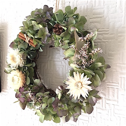 フラワー・リース Ryo Antique Open Flower リース Flower Studio 通販 2879760
