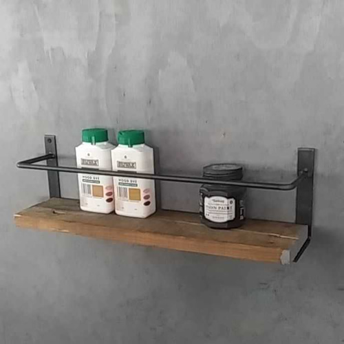 アイアンシェルフ 3段 落下防止バー アイアンシェルフ 3段 落下防止バー