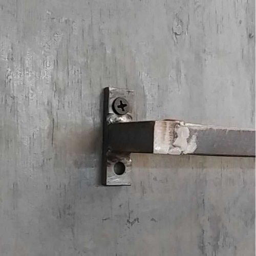 ランドリーバー 玄関収納 傘掛け 洗面 鉄製 四角 アイアンバー タオル