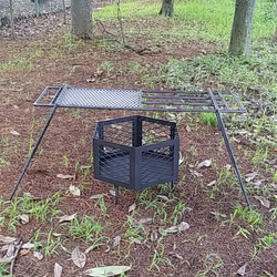 ファイアスタンド クッカースタンド 五徳 ロストル 焚き火台 焚火台