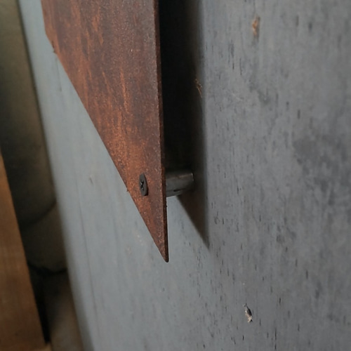 錆び看板 鉄板表札 アイアン 表札 看板 壁付け 錆び エイジング