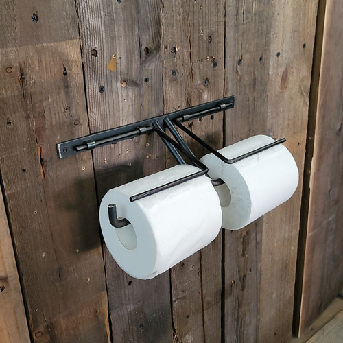 トイレットペーパーホルダー ダブル カウンター付け天井付け 吊り下げ