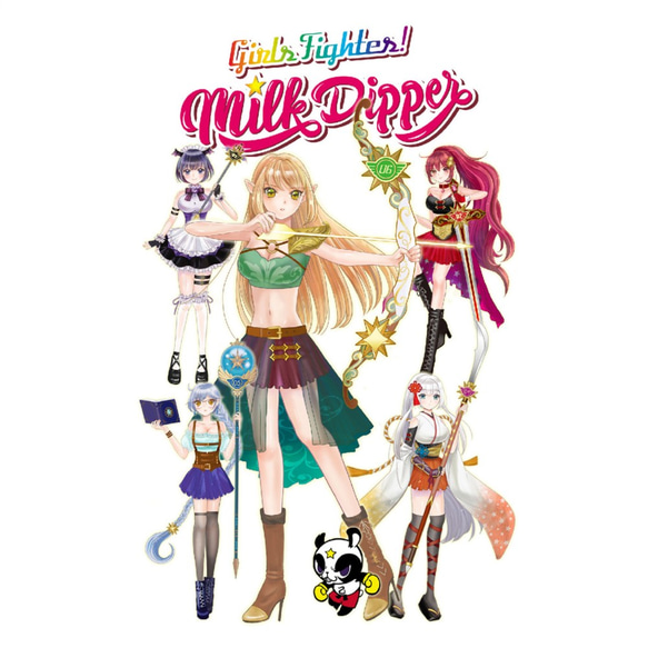 Milk Dipperr ミルクディッパー Tシャツ 半袖  メンズ レディース アニメ【Hitomi】 2枚目の画像