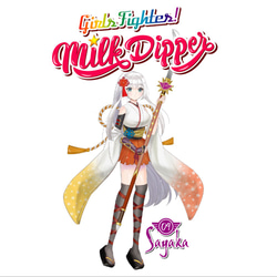 Milk Dipperr ミルクディッパー Tシャツ 半袖  メンズ レディース アニメ【Sayaka】 2枚目の画像