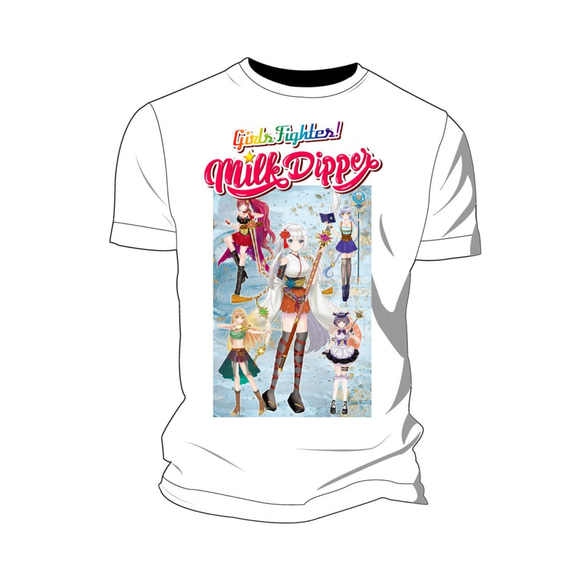 Milk Dipperr ミルクディッパー Tシャツ 半袖  メンズ レディース アニメ【Sayaka】 1枚目の画像