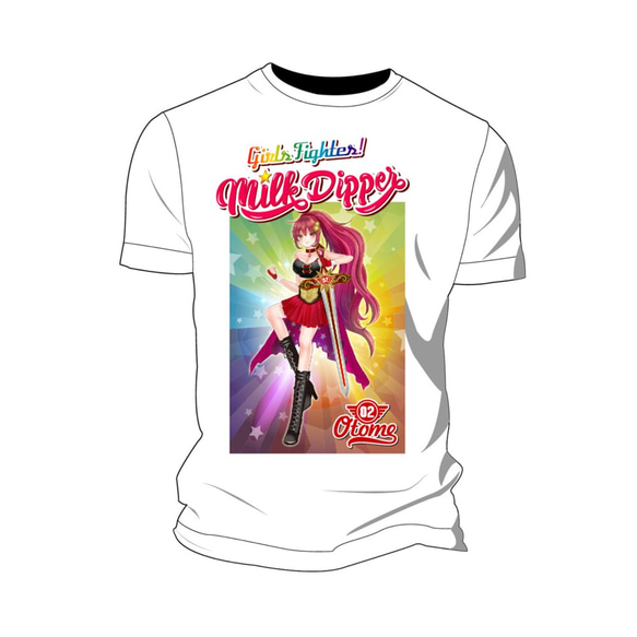 Milk Dipperr ミルクディッパー Tシャツ 半袖  メンズ レディース アニメ【Otome】 1枚目の画像