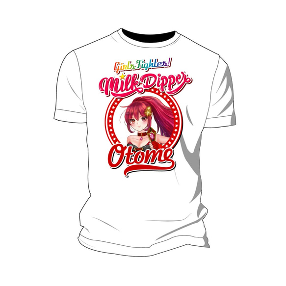 Milk Dipperr ミルクディッパー Tシャツ 半袖  メンズ レディース アニメ【Otome】 2枚目の画像