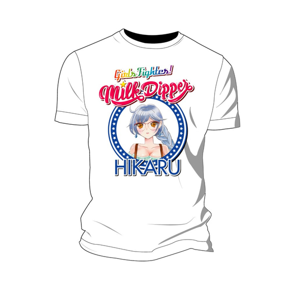 Milk Dipperr ミルクディッパー Tシャツ 半袖  メンズ レディース アニメ【HIKARU】 2枚目の画像