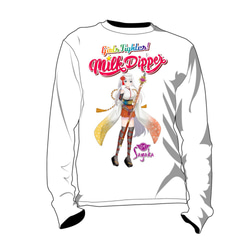 Milk Dipperr ミルクディッパー Tシャツ 長袖  メンズ レディース アニメ【Sayaka】 1枚目の画像