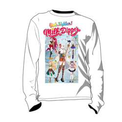 Milk Dipperr ミルクディッパー Tシャツ 長袖  メンズ レディース アニメ【Sayaka】 1枚目の画像