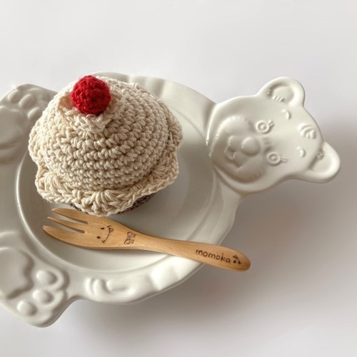 カップケーキ ラトル 】かぎ編み かぎ編み小物 かぎ針編み 置物