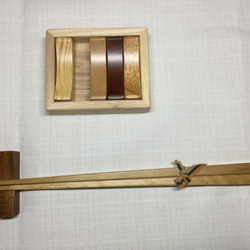 箸置き…色の違う５種類の木　ケース付き 3枚目の画像