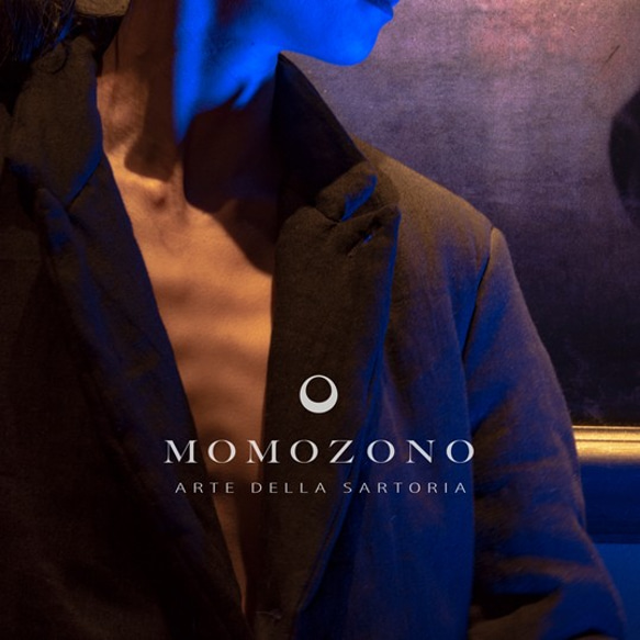 綿入りブラック(黒)麻ジャケットXLサイズ、イタリア製デッドストック生地使用 MOMOZONO original 1枚目の画像